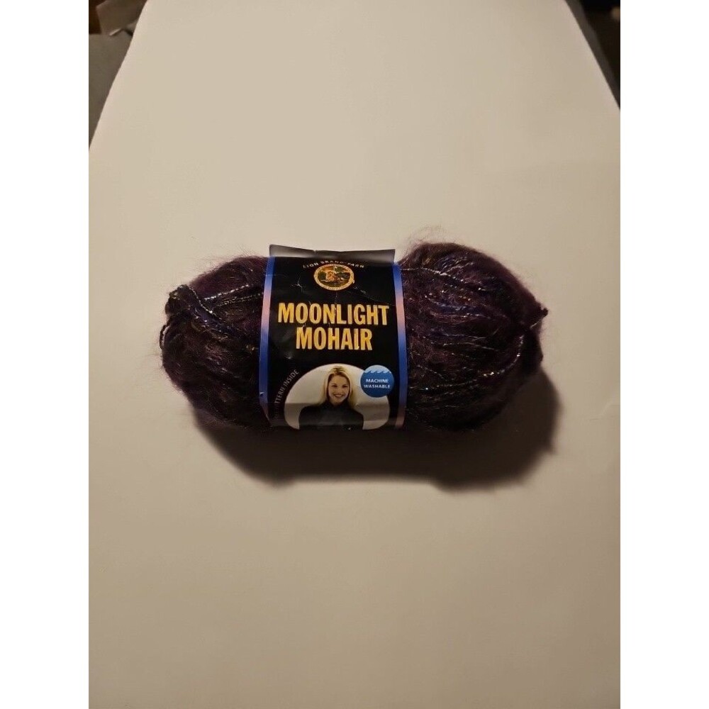 LION BRAND Moonlight Mohair Yarn - Purple Mountains